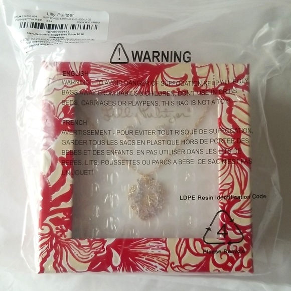 Lilly Pulitzer Boxed Earrings and Necklace Set - Picture 3 of 4